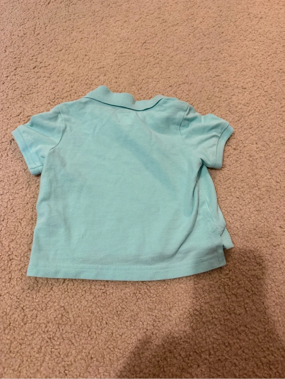 9-12 Months The Children’s Place Collared Short Sleeve Polo Shirt Solid Teal